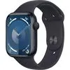 Умные часы Apple Watch Series 9 LTE 45 мм (алюминиевый корпус, полуночный/полуночный, спортивный силиконовый ремешок S/M)