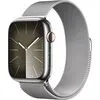Умные часы Apple Watch Series 9 LTE 45 мм (корпус из нержавеющей стали, серебристый/миланский серебристый)
