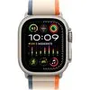 Умные часы Apple Watch Ultra 2 LTE 49 мм (титановый корпус, титановый/бежево-оранжевый, нейлоновый ремешок размера S/M)