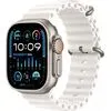 Умные часы Apple Watch Ultra 2 LTE 49 мм (титановый корпус, титановый/белый, ремешок из эластомера)