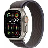 Умные часы Apple Watch Ultra 2 LTE 49 мм (титановый корпус, титановый/черно-синий, нейлоновый ремешок размера S/M)