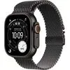 Умные часы Apple Watch Ultra 3 LTE 49 мм (титановый корпус, черный/черный, миланская петля S)