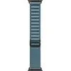 Умные часы Apple Watch Ultra 3 LTE 49 мм (титановый корпус, черный/голубой, текстильный ремешок размера M)
