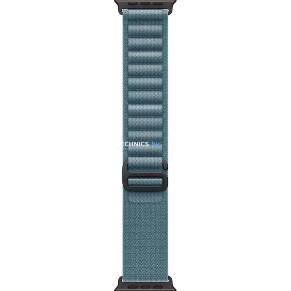 Умные часы Apple Watch Ultra 3 LTE 49 мм (титановый корпус, черный/голубой, текстильный ремешок размера M)