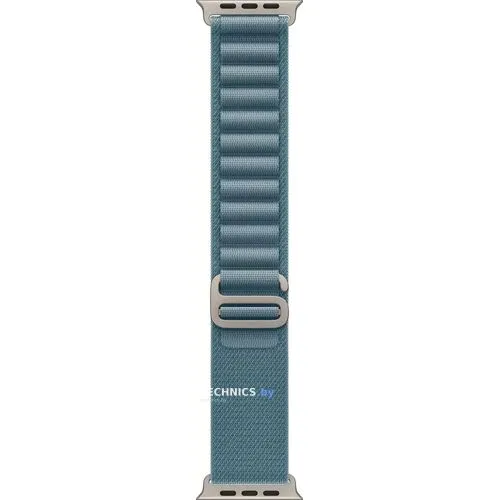 Умные часы Apple Watch Ultra 3 LTE 49 мм (титановый корпус, природный/голубой, текстильный ремешок размера L)
