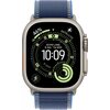 Умные часы Apple Watch Ultra 3 LTE 49 мм (титановый корпус, природный/синий, нейлоновый ремешок размера S/M)
