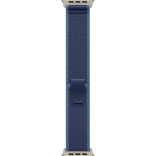 Умные часы Apple Watch Ultra 3 LTE 49 мм (титановый корпус, природный/синий, нейлоновый ремешок размера S/M)