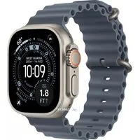 Умные часы Apple Watch Ultra 3 LTE 49 мм (титановый корпус, природный/синий, ремешок из эластомера)