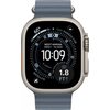 Умные часы Apple Watch Ultra 3 LTE 49 мм (титановый корпус, природный/синий, ремешок из эластомера)