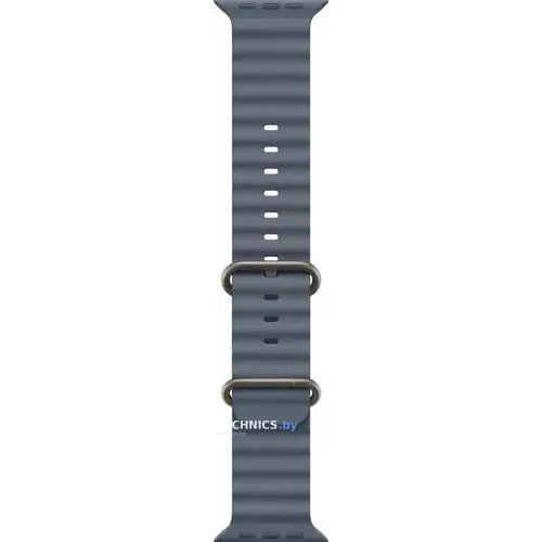 Умные часы Apple Watch Ultra 3 LTE 49 мм (титановый корпус, природный/синий, ремешок из эластомера)