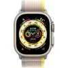 Умные часы Apple Watch Ultra LTE 49 мм (титановый корпус, титановый/желто-бежевый, нейлоновый ремешок размера M/L)