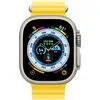 Умные часы Apple Watch Ultra LTE 49 мм (титановый корпус, титановый/желтый, ремешок из эластомера)