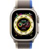 Умные часы Apple Watch Ultra LTE 49 мм (титановый корпус, титановый/сине-серый, нейлоновый ремешок размера S/M)