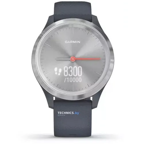 Гибридные умные часы Garmin Vivomove 3S Silver/Granite Blue