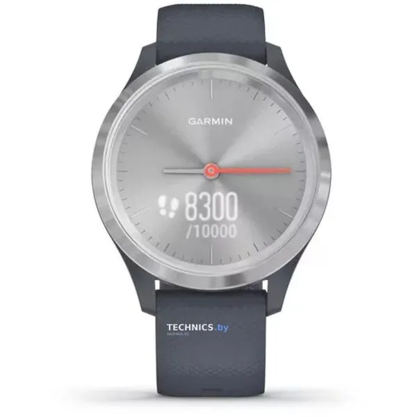 Гибридные умные часы Garmin Vivomove 3S Silver/Granite Blue