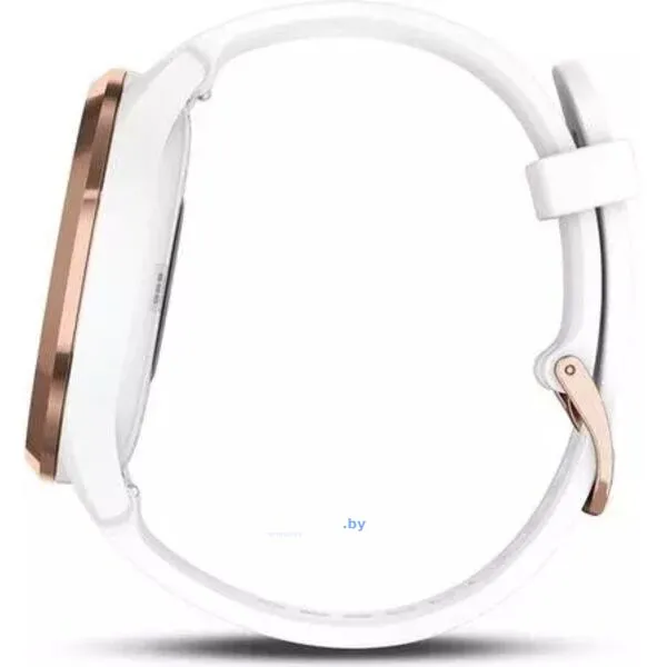 Гибридные умные часы Garmin Vivomove HR Sport S/M (розовое золото/белый)