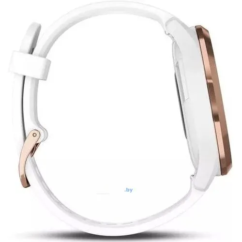 Гибридные умные часы Garmin Vivomove HR Sport S/M (розовое золото/белый)