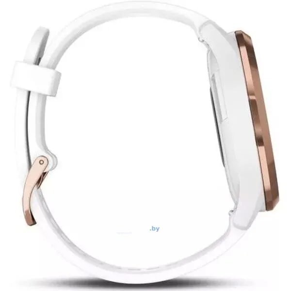 Гибридные умные часы Garmin Vivomove HR Sport S/M (розовое золото/белый)