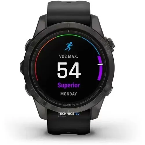 Умные часы Garmin Epix Pro Gen 2 Sapphire 42 мм (карбоново-серый титан/черный)
