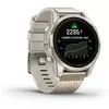 Умные часы Garmin Epix Pro Gen 2 Sapphire 42 мм (мягкое золото/крем, с нейлоновым и силиконовым ремешками)