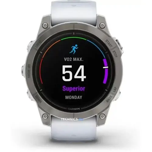 Умные часы Garmin Epix Pro Gen 2 Sapphire 47 мм (титан/белый камень)