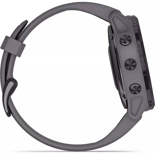Умные часы Garmin Fenix 6S Pro Solar 42 мм (аметистовая сталь, силикон)