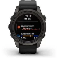 Умные часы Garmin Fenix 7S Pro Sapphire Solar (карбоново-серый титан/черный)
