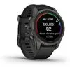 Умные часы Garmin Fenix 7S Pro Sapphire Solar (карбоново-серый титан/черный)