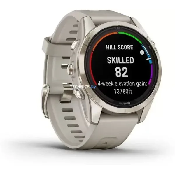 Умные часы Garmin Fenix 7S Pro Sapphire Solar (мягкое золото/песок)