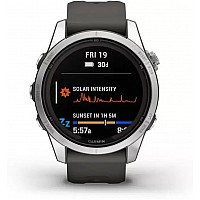 Умные часы Garmin Fenix 7S Pro Solar (серебро/графит)