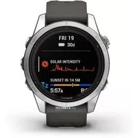 Умные часы Garmin Fenix 7S Pro Solar (серебро/графит)