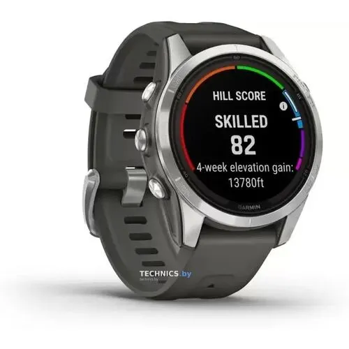 Умные часы Garmin Fenix 7S Pro Solar (серебро/графит)