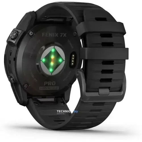 Умные часы Garmin Fenix 7X Pro Sapphire Solar (карбоново-серый титан/черный)