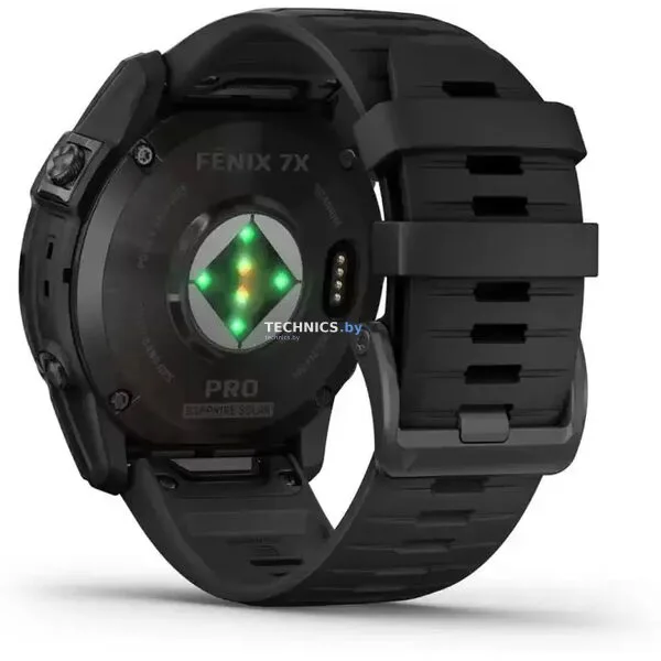 Умные часы Garmin Fenix 7X Pro Sapphire Solar (карбоново-серый титан/черный)