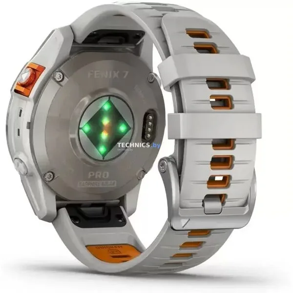 Умные часы Garmin Fenix 7X Pro Sapphire Solar (титан/оранжевый)