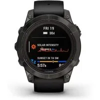 Умные часы Garmin Fenix 7 Pro Sapphire Solar (карбоново-серый титан/черный)