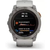 Умные часы Garmin Fenix 7 Pro Sapphire Solar (титан/оранжевый)