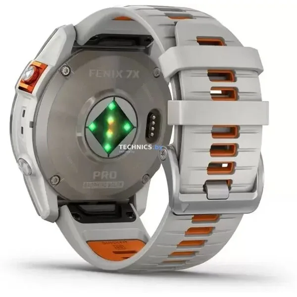 Умные часы Garmin Fenix 7 Pro Sapphire Solar (титан/оранжевый)