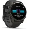 Купить Умные часы Garmin Fenix 8 Sapphire 43мм (титановый угольно-черный DLC, пепельно-серый ремешок)