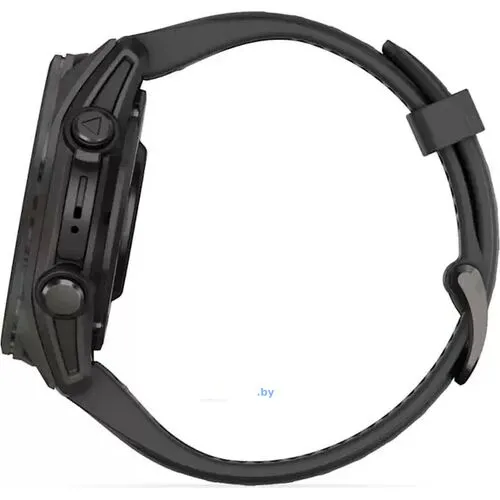 Купить Умные часы Garmin Fenix 8 Sapphire 43мм (титановый угольно-черный DLC, пепельно-серый ремешок)