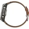 Умные часы Garmin Fenix 8 Sapphire 51мм (титановый, каштановый кожаный ремешок)