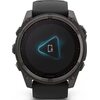 Купить Умные часы Garmin Fenix 8 Solar, Sapphire 51мм (титановый угольно-серый с DLC-покрытием и черным ремешком)