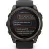 Купить Умные часы Garmin Fenix 8 Solar, Sapphire 51мм (титановый угольно-серый с DLC-покрытием и черным ремешком)