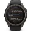 Купить Умные часы Garmin Fenix 8 Solar, Sapphire 51мм (титановый угольно-серый с DLC-покрытием и черным ремешком)
