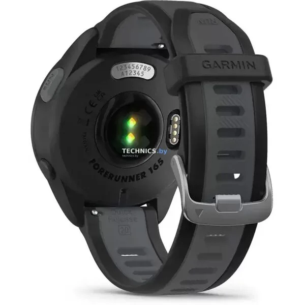 Умные часы Garmin Forerunner 165 (черный/сланцево-серый)