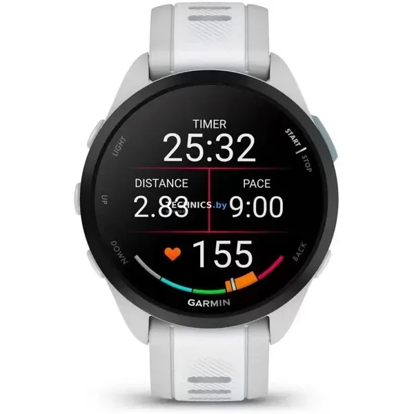 Умные часы Garmin Forerunner 165 (туманно-серый/белый камень)