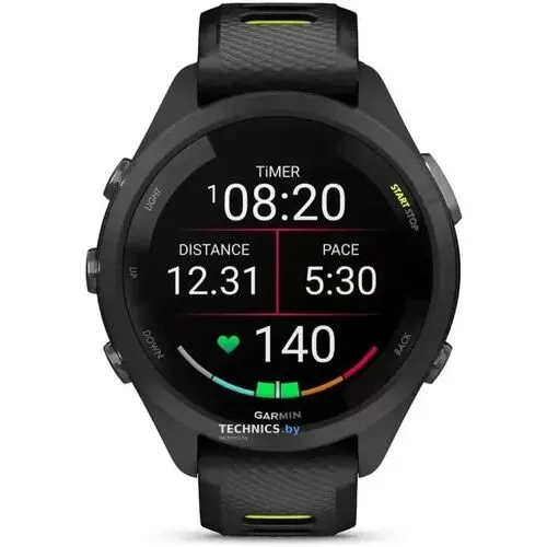 Купить Умные часы Garmin Forerunner 265S (черный/желтый)