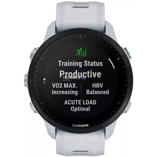 Умные часы Garmin Forerunner 955 Solar (белый камень)