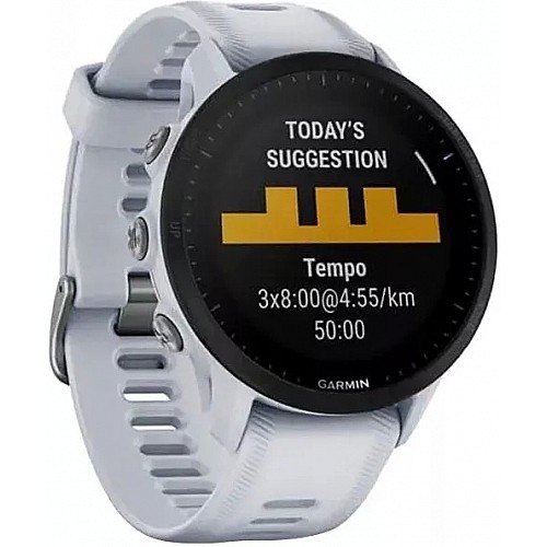 Умные часы Garmin Forerunner 955 Solar (белый камень)