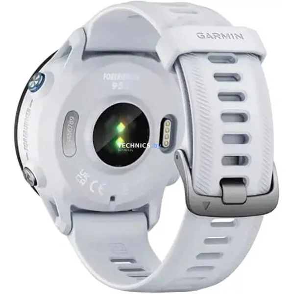 Умные часы Garmin Forerunner 955 Solar (белый камень)